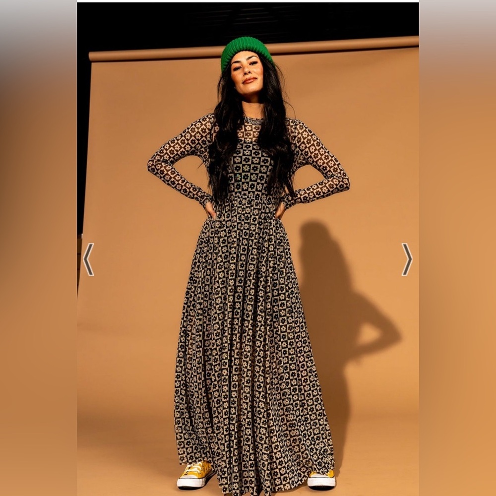 More You Mesh Maxi Dress